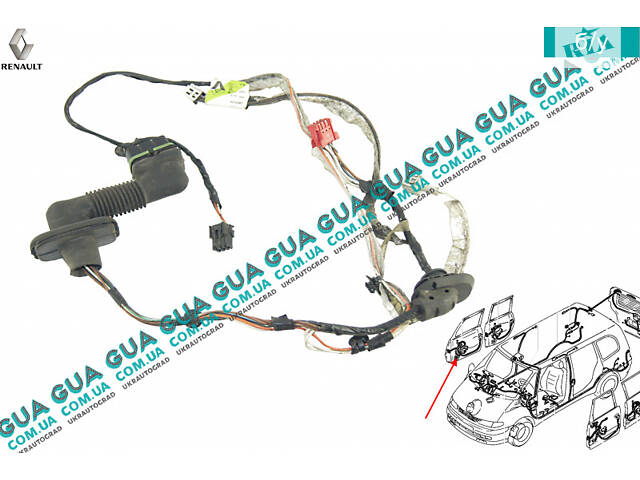 Электропроводка ( жгут проводов ) передней правой двери 6025311935 Renault / РЕНО ESPACE III / ЭСПЭЙС 3