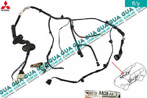 Электропроводка ( жгут проводов ) передней правой двери 8512A826AS Mitsubishi / МИТСУБИСИ PAJERO IV 2006- / ПАДЖЕРО 4 06