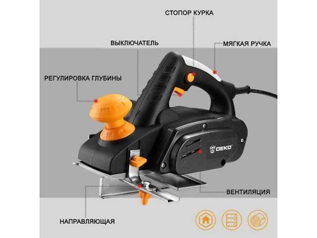 Електрорубанок Deko DKEP900 (12177) - Фото 3