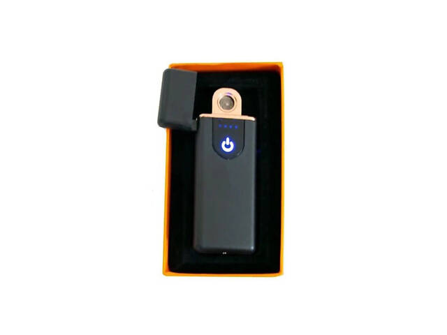 Електрозапальничка USB ZGP ABS, сенсорна електрична запальничка спіральна. Колір чорний - Фото 3