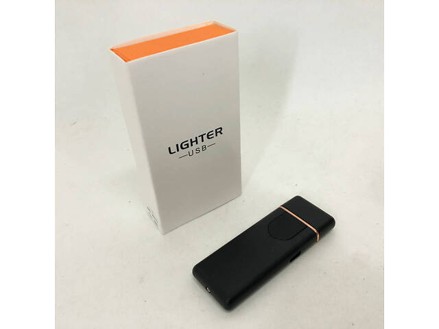 Електрозапальничка USB ZGP ABS, сенсорна електрична запальничка спіральна. Колір чорний - Фото 7