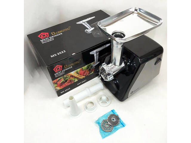 Електрична м'ясорубка Domotec MS-2022, м'ясорубка для дому, м'ясорубка для домашньої ковбаси - Фото 15