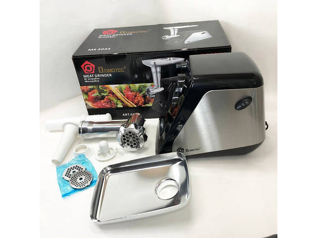Електрична м'ясорубка Domotec MS-2022, м'ясорубка для дому, м'ясорубка для домашньої ковбаси - Фото 16