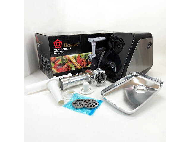 Електрична м'ясорубка Domotec MS-2022, м'ясорубка для дому, м'ясорубка для домашньої ковбаси - Фото 17