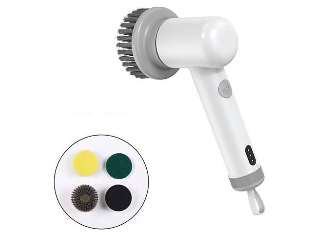 Електрична щітка RESTEQ Cleaning Brush Q1 з безліччю функцій для прибирання, різні насадки, IPX6 - Фото 8