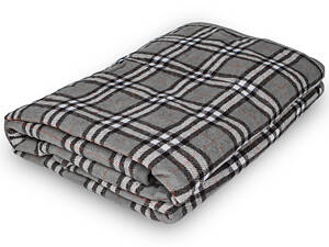 Електрична шаль плед з підігрівом Lesko 140х80 см Сірий (10433-53796)