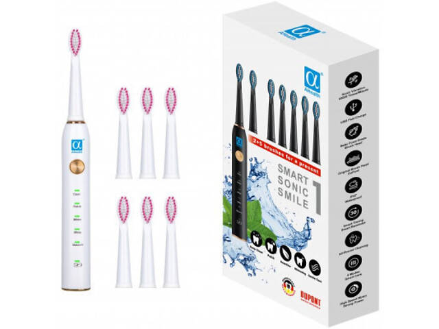 Електрична зубна щітка AHealth SMART SONIC SMILE 1 white (AHsss1w) - Фото 1