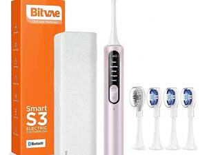 Електрична зубна щітка Bitvae S3 Smart Pink White (BVS3-р)