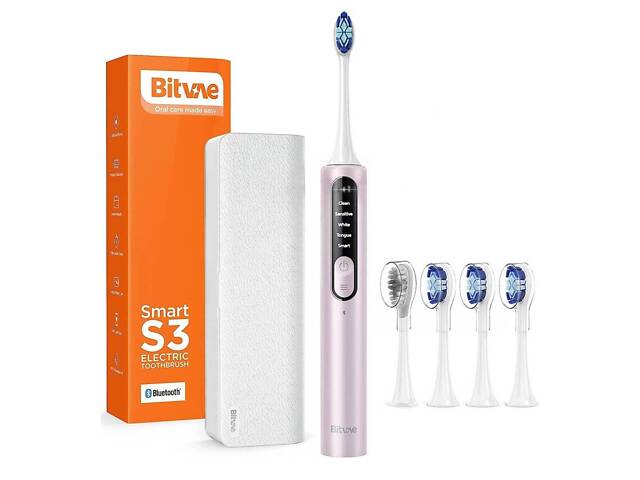 Електрична зубна щітка Bitvae S3 Smart Pink White (BVS3-р) - Фото 1