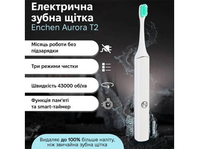Електрична зубна щітка Xiaomi Aurora T2 White - Фото 2