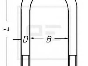 Елементи кріплення ресори BPW 0313830074