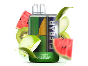Elf Bar TE6000 5%. Ківі Кавун Зелене Яблуко (Kiwi Watermelon Green Apple)