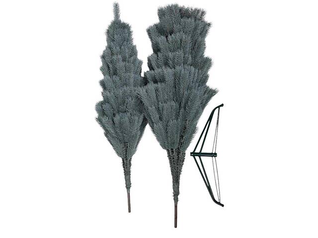 Ялинка штучна лита 2.1 м Косівська блакитна - Фото 4