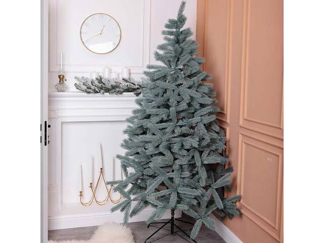 Ялинка штучна лита 2.1 м Косівська блакитна - Фото 5