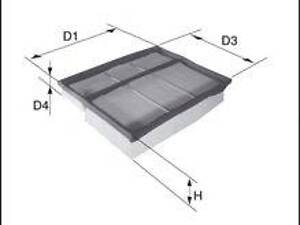 ELP9345 Фільтр повітря ( аналогWA9666LX3465) MECAFILTER ELP9345 на FIAT PANDA (169)