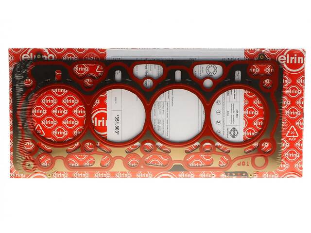 ELRING 351.803 Прокладка ГБЦ Volvo S60 II/V60/V90 II/XC70 II 2.0 D 13- (1.3mm) 4 метки - Фото 1