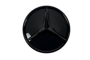 Эмблема (Звезда) 3D зеркальная под дистроник на Mercedes GLS/GLC/Vito/S (Black)