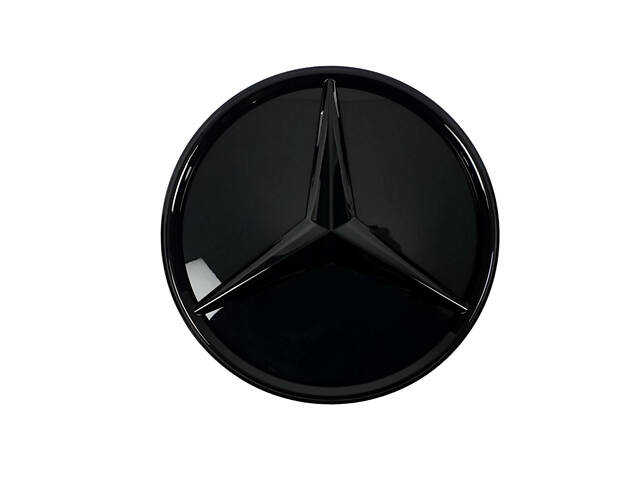 Эмблема (Звезда) 3D зеркальная под дистроник на Mercedes GLS/GLE/GLC/Vito/S ( Black )