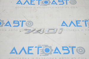 Емблема напис 740i кришки багажника BMW 7 G11 G12 16-22