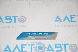 Эмблема надпись PURE DRIVE двери багажника Nissan Rogue 14-20