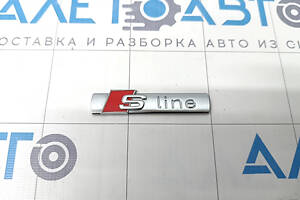 Эмблема надпись S line Audi A4 B9 17-