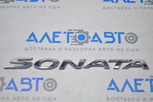 Эмблема надпись Sonata крышки багажника Hyundai Sonata 15-17