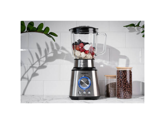 Ємність для сипучих продуктів Ardesto Fresh скло, бамбук 540 мл (AR1354BLR) - Фото 2