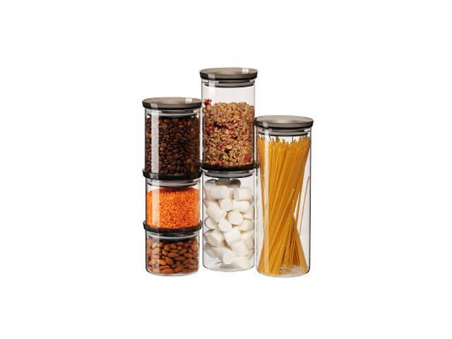 Ємність для сипучих продуктів Ardesto Fresh скло, пластик 500 мл (AR1305SF) - Фото 7