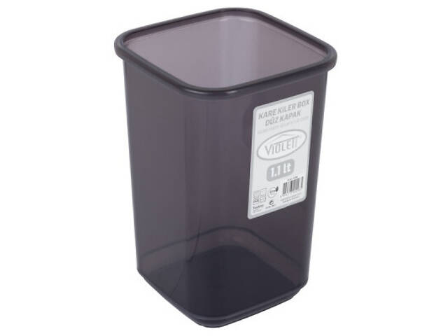 Ємність для сипучих продуктів Violet House Transparent Black 1.1 л (0298 Transparent Black) - Фото 3