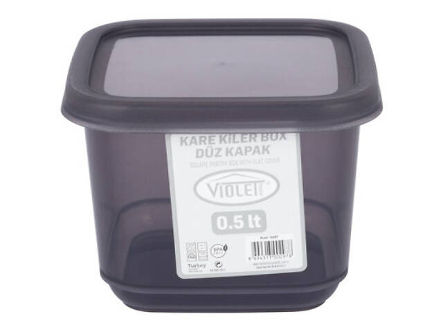 Ємність для сипучих продуктів Violet House Transparent Black 0.5 л (0297 Transparent Black) - Фото 2