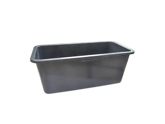 Емкость строительная прямоугольная Haisser 90043 82923 40 л черная - Фото 1