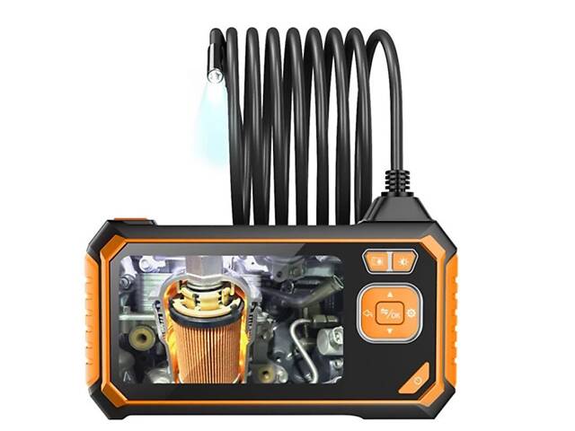 Эндоскоп автомобильный технический с дисплеем 4.3' Inscam 113, 1 камера, 8 мм диаметр, 1 метр - Фото 1