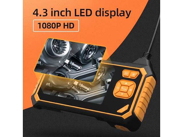 Эндоскоп автомобильный технический с дисплеем 4.3' Inscam 113, 1 камера, 8 мм диаметр, 1 метр - Фото 5