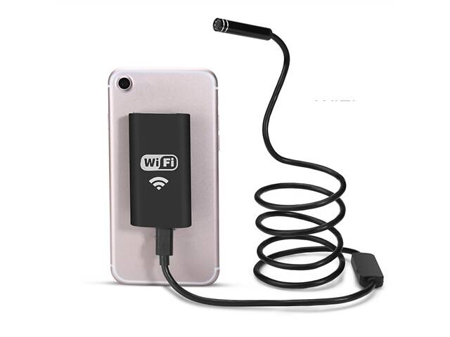 Эндоскоп для смартфона wifi беспроводной Kerui YPC99-1,5 метра, мягкий кабель, 8 мм диаметр - Фото 3