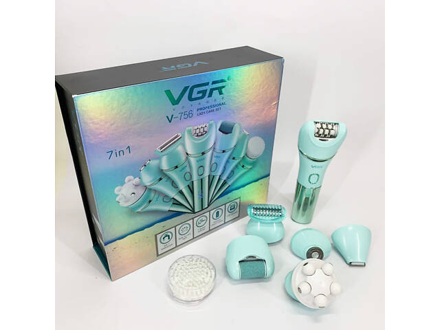 Епілятор VGR V-756 GREEN 7 в 1 - Фото 16