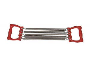 Эспандер детский плечевой 5 пружин по 25 см с пластиковыми ручками 4005RB