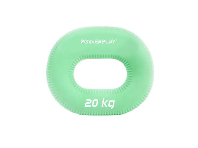 Эспандер кистевой силиконовый PowerPlay PP-4336 Hand Grip Medium 20 кг (Зеленый) - Фото 1