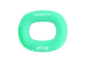 Эспандер кистевой силиконовый PowerPlay PP-4337 Hand Grip Medium 20 кг. Зеленый