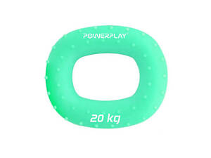 Эспандер кистевой силиконовый PowerPlay PP-4337 Hand Grip Medium 20 кг (Зеленый)