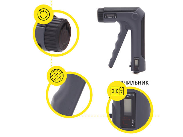 Еспандер кистьовий Cornix 5-60 кг з регульованим навантаженням та електронним лічильником XR-0280 Black - Фото 4