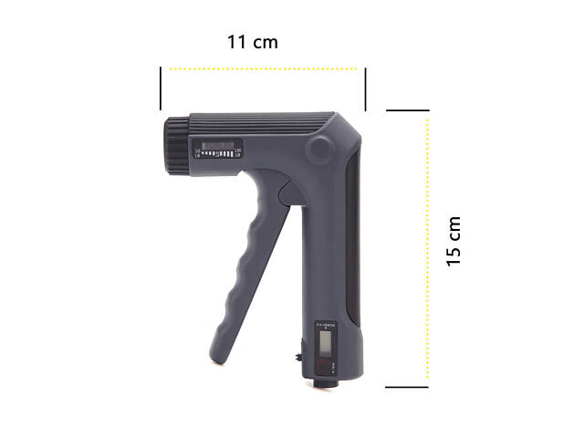 Еспандер кистьовий Cornix 5-60 кг з регульованим навантаженням та електронним лічильником XR-0280 Black - Фото 3