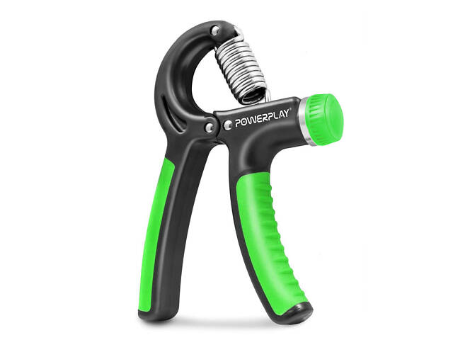 Еспандер кистьовий PowerPlay PP-4323 з регульованим навантаженням 10-40 кг. Strength Grip Чорно-зелений - Фото 1