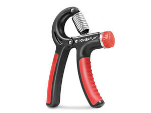 Еспандер кистьовий PowerPlay PP-4323 з регульованим навантаженням 10-40 кг. Strength Grip Чорно-червоний