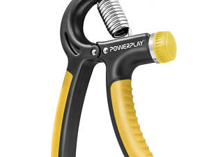 Еспандер кистьовий PowerPlay PP-4323 з регульованим навантаженням 10-40 кг. Strength Grip Чорно-жовтий