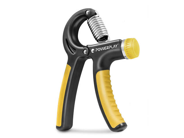 Еспандер кистьовий PowerPlay PP-4323 з регульованим навантаженням 10-40 кг. Strength Grip Чорно-жовтий - Фото 1