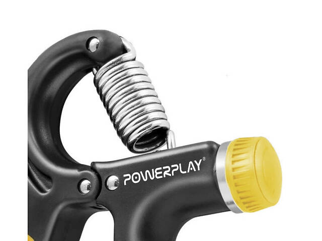 Еспандер кистьовий PowerPlay PP-4323 з регульованим навантаженням 10-40 кг. Strength Grip Чорно-жовтий - Фото 3