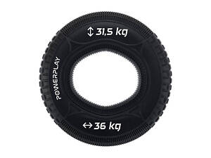 Еспандер кистьовий силіконовий PowerPlay PP-4330 Hand Grip Loops Hard 31.5-36 кг. Чорний
