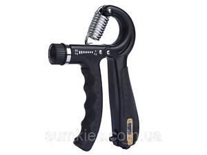 Эспандер кистевой с счетчиком PowerPlay PP-4402 с регулируемой нагрузкой 10-60 кг. Черный