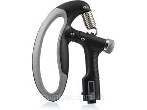 Эспандер кистевой с счетчиком PowerPlay PP-4403 с регулируемой нагрузкой 10-100 кг. Черный