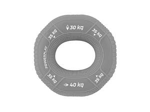 Эспандер кистевой силиконовый PowerPlay PP-4331 Hand Grip Large 30-35-40 кг. Серый